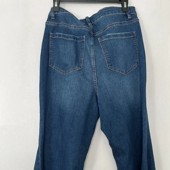 ELOQUII Stretch Flare Denim Jean Sz.14 - Picture 5 of 6